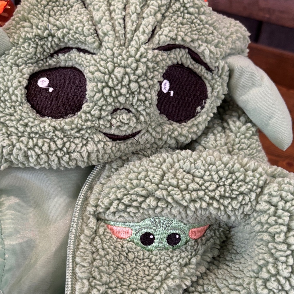 Cute Star Wars Mint Green Sherpa Jacket - Picture 3 of 3
